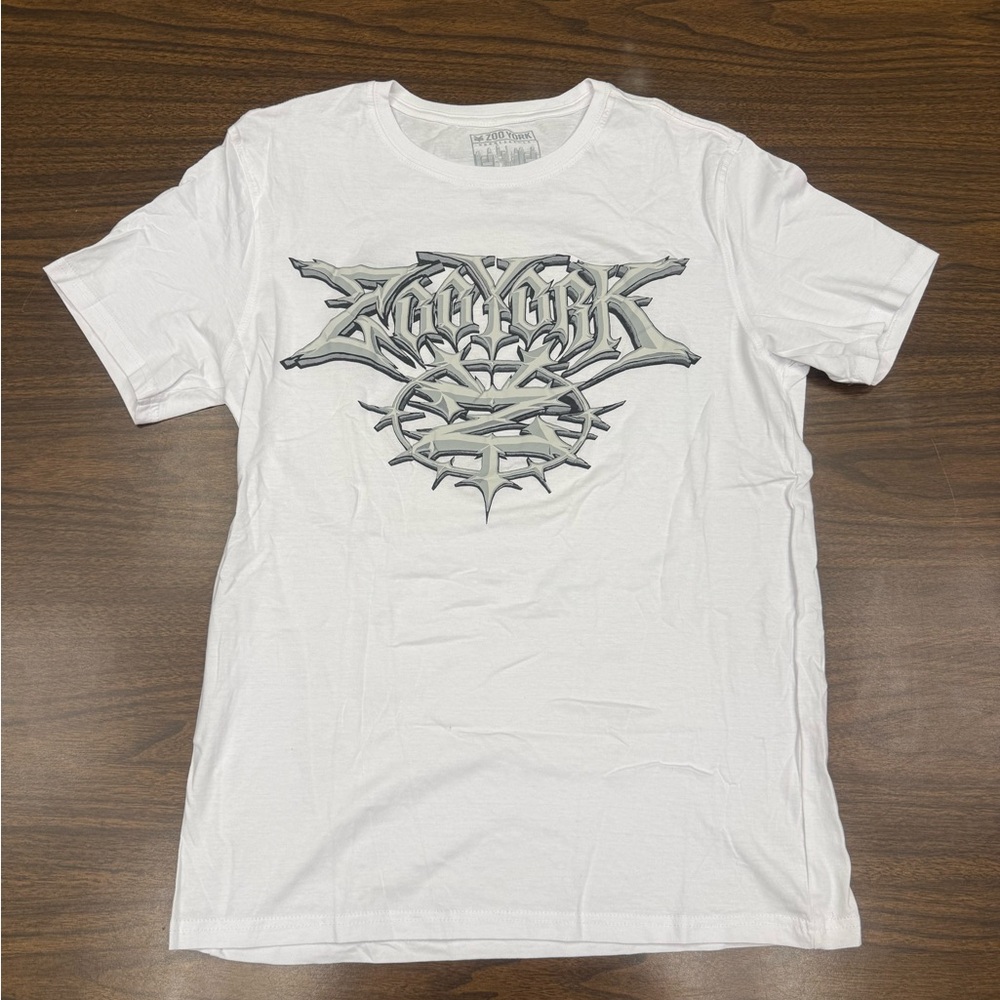 Zoo York White Graphic Tee Mens Medium Y2K